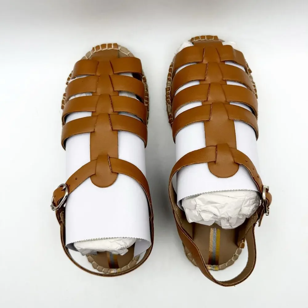 Sam Edelman Girls Kora Sandals US 13 EU 31 Brown Leather NIB